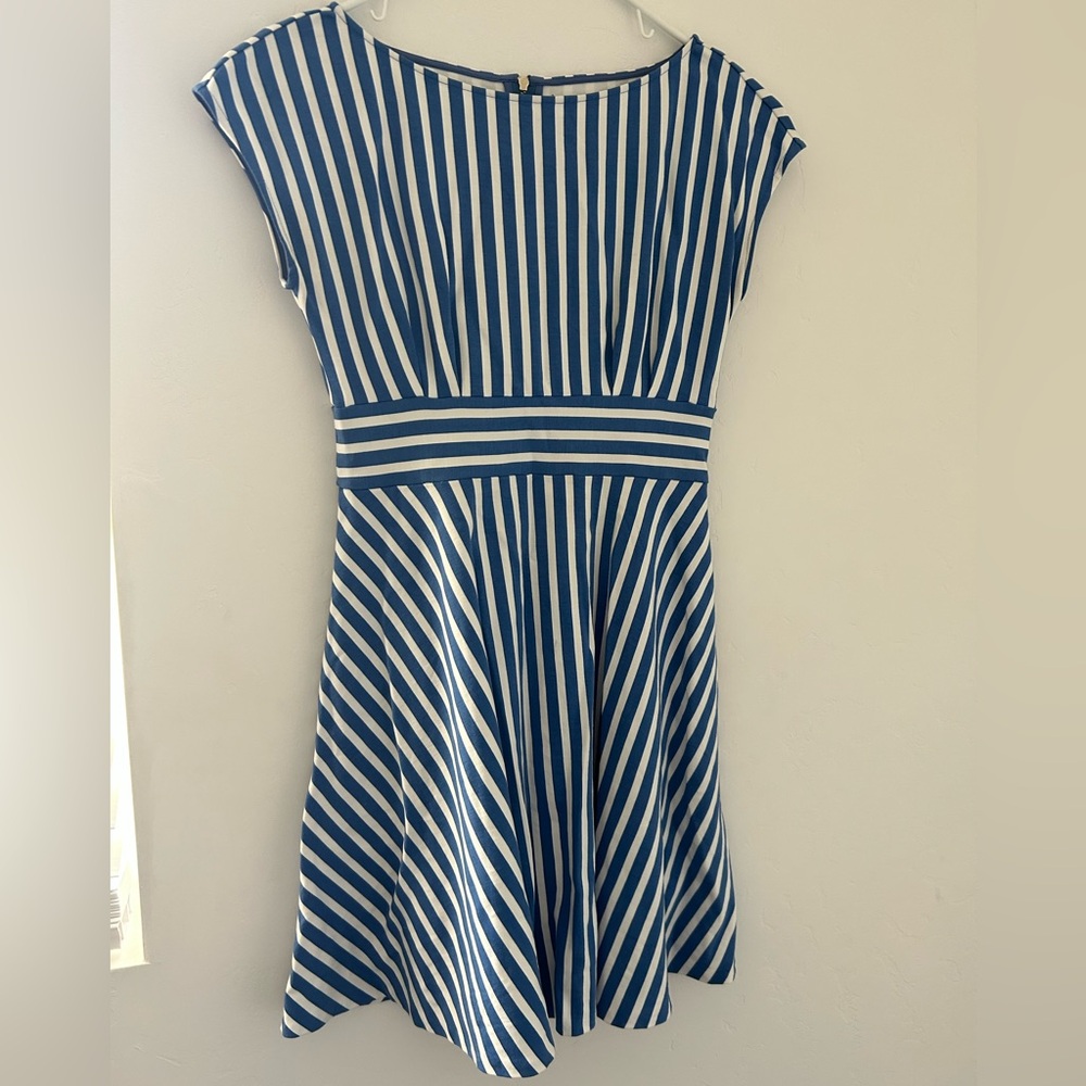 Kate Spade Blue and White A-Line Dress